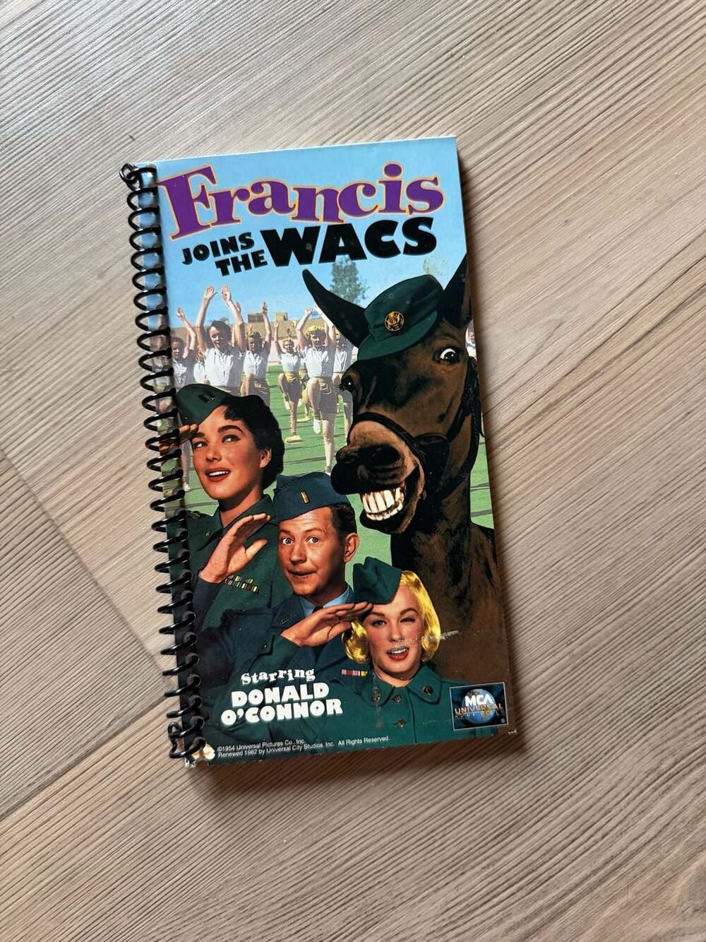 Francis Joins the WACS Vintage Movie Memorabilia Spiral Notebook